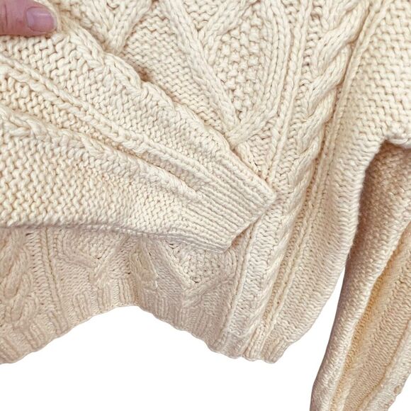 For Love & Lemons Long Sleeve Cold Shoulder Sweater Top - Picture 8 of 12